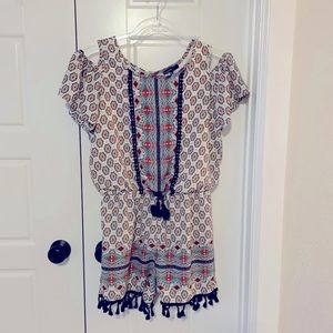 Takara Girls XL Cold Shoulder Romper.